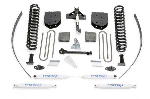 Fabtech - Fabtech 8" BASIC SYS W/PERF SHKS 2008-16 FORD F250 4WD W/FACTORY OVERLOAD K2122 - Image 1