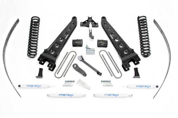 Fabtech - Fabtech 8" RAD ARM SYS W/COILS & PERF SHKS 2008-16 FORD F250 4WD W/O FACTORY OVERLOAD K2123 - Image 1