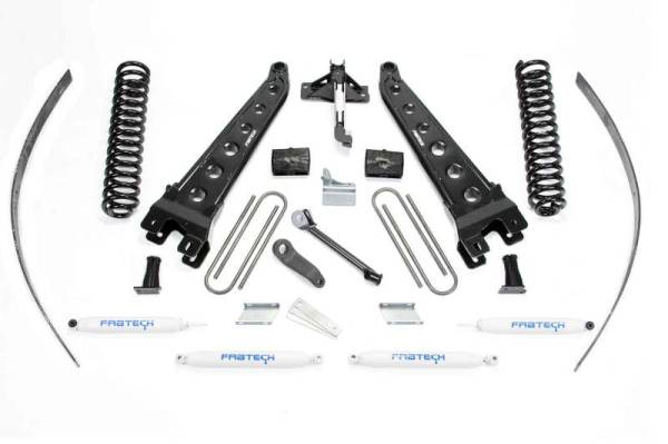 Fabtech - Fabtech 8" RAD ARM SYS W/COILS & PERF SHKS 2008-16 FORD F250 4WD W/FACTORY OVERLOAD K2124 - Image 1