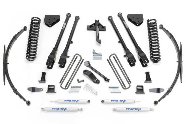 Fabtech - Fabtech 8" 4LINK SYS W/COILS & RR LF SPRNGS & PERF SHKS 2008-16 FORD F250/350 4WD K2129 - Image 1