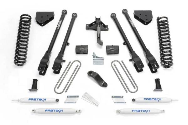 Fabtech - Fabtech 6" 4LINK SYS W/COILS & PERF SHKS 2008-16 FORD F350/450 4WD 8 LUG K2132 - Image 1