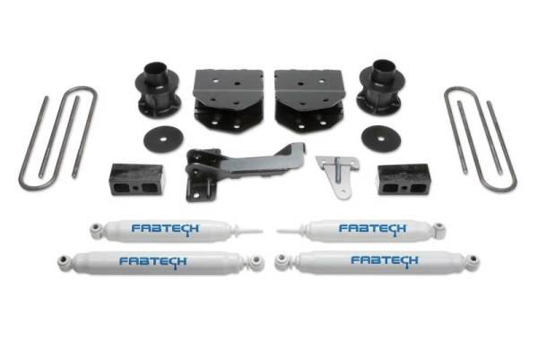 Fabtech - Fabtech 4" BUDGET SYS W/PERF SHKS 2008-16 FORD F250/350/450 4WD 8 LUG K2160 - Image 1