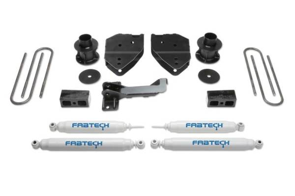Fabtech - Fabtech 4" BUDGET SYS W/PERF SHKS 17-21 FORD F250/F350 4WD K2213 - Image 1