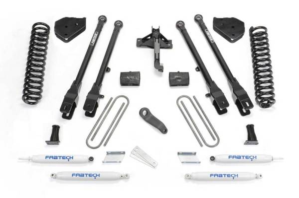 Fabtech - Fabtech 6" 4LINK SYS W/COILS & PERF SHKS 17-21 FORD F250/F350 4WD DIESEL K2219 - Image 1