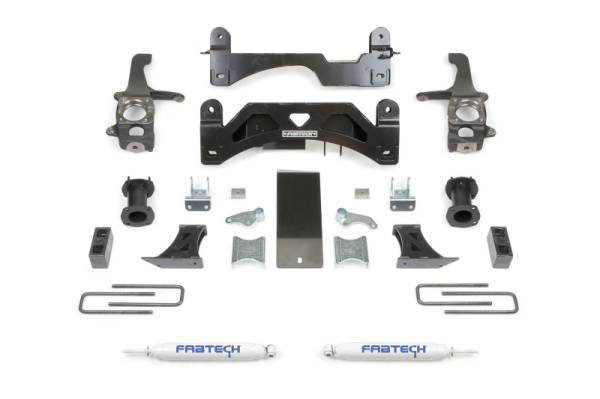 Fabtech - Fabtech 6" BASIC SYS W/C/O SPACERS & PERF RR SHKS 2016-21 TOYOTA TUNDRA 2WD/4WD K7054 - Image 1