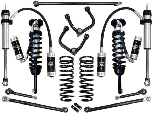 ICON Vehicle Dynamics - ICON Vehicle Dynamics 10-UP FJ/10-UP 4RUNNER 0-3.5" STAGE 6 SUSPENSION SYSTEM W TUBULAR UCA K53066T - Image 1