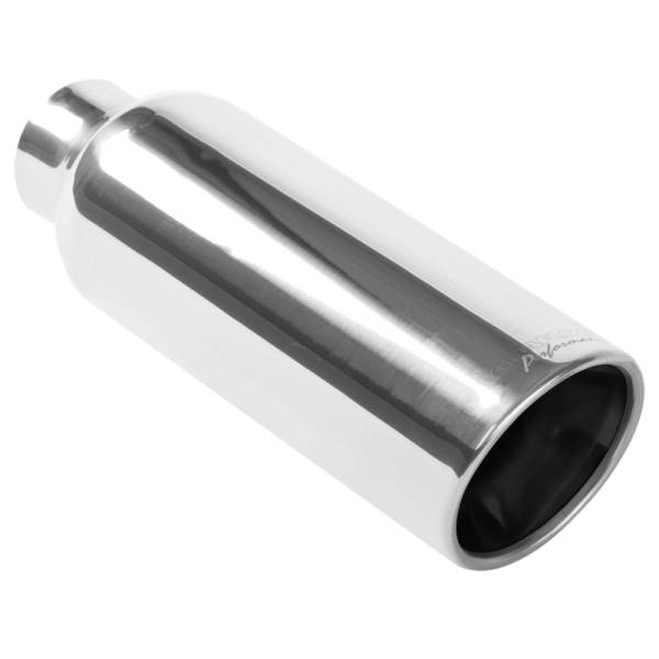 MagnaFlow Exhaust Products - MagnaFlow Exhaust Products Single Exhaust Tip - 2.25in. Inlet/4in. Outlet 35173 - Image 1