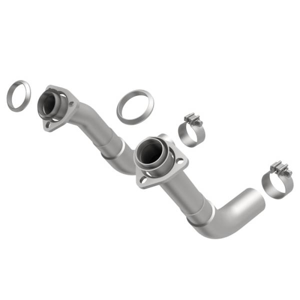 MagnaFlow Exhaust Products - MagnaFlow 66-72 Chevy C10 Pickup V8 2-Piece Front Exhuast Pipe Kit (2in Tubing/Clamps/Inlet Flanges) - Image 1