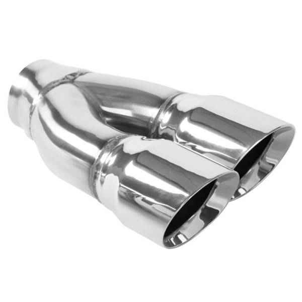 MagnaFlow Exhaust Products - MagnaFlow Exhaust Products Dual Exhaust Tip - 2.25in. Inlet/3in. Outlet 35227 - Image 1