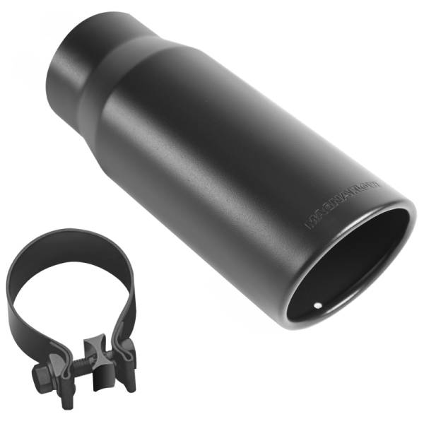 MagnaFlow Exhaust Products - MagnaFlow Tip Stainless Black Coated Single Wall Round Single Outlet 5in Dia 3.5in Inlet 14.5in L - Image 1