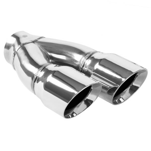 MagnaFlow Exhaust Products - MagnaFlow Exhaust Products Dual Exhaust Tip - 2.25in. Inlet/3in. Outlet 35228 - Image 1
