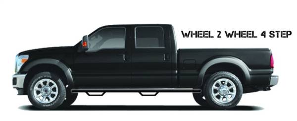 N-Fab - N-Fab Nerf Step 95-04 Toyota Tacoma Ext. Cab 6ft Bed - Gloss Black - W2W - 3in - T9673XC - Image 1