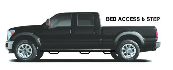 N-Fab - N-Fab Podium SS 2017 Ford F-250/F-350 Super Duty Crew Cab 6.75ft Bed - Polished Stainless - 3in - HPF17105CC-6-SS - Image 1