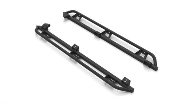 N-Fab - N-Fab Trail Slider Steps 16-20 Toyota Tacoma Crew Cab All Beds - SRW - Textured Black - TST16CC-TX - Image 1