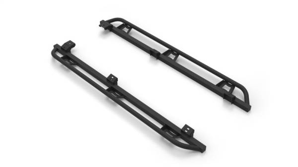 N-Fab - N-Fab Trail Slider Steps 05-15 Toyota Tacoma Crew Cab All Beds - SRW - Textured Black - TST05CC-TX - Image 1