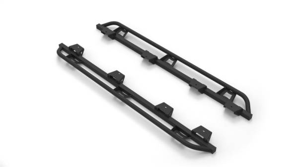 N-Fab - N-Fab Trail Slider Steps 2020 Jeep Wrangler Gladiator JT 4 Door All Beds - SRW - Textured Black - TSJ194-TX - Image 1