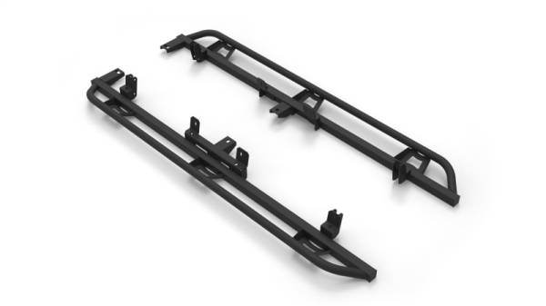 N-Fab - N-Fab Trail Slider Steps 15-20 Chevy/GMC Colorado/Canyon Crew Cab All Beds - SRW - Textured Black - TSG15CC-TX - Image 1