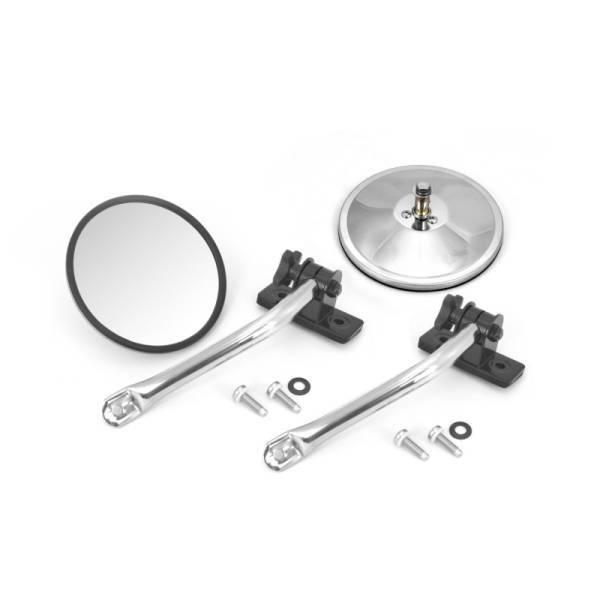 Rugged Ridge - Rugged Ridge Quick Release Mirror Relocation Kit, Stainless; 97-18 Jeep Wrangler 11026.11 - Image 1