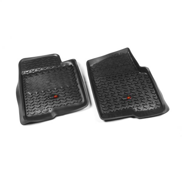 Rugged Ridge - Rugged Ridge All Terrain Floor Liner, Front Pair, Black; 09-10 F-150 Ext/Reg/SC 82902.03 - Image 1