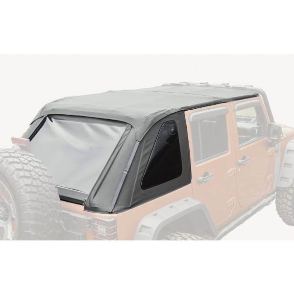 Rugged Ridge - Rugged Ridge Bowless Soft Top, Black Diamond; 07-18 Jeep Wrangler JKU, 4 Door 13750.38 - Image 1