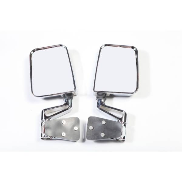 Rugged Ridge - Rugged Ridge Door Mirror Kit, Dual Focus, Chrome; 87-02 Jeep Wrangler YJ/TJ 11018.01 - Image 1