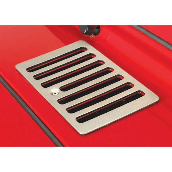Rugged Ridge - Rugged Ridge Cowl Vent Cover, Satin, Stainless Steel; 98-06 Jeep Wrangler TJ 11185.69 - Image 1