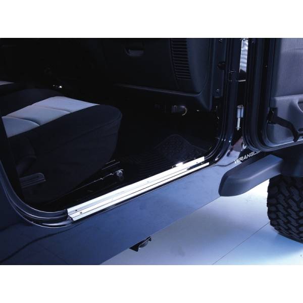 Rugged Ridge - Rugged Ridge Door Entry Guard Kit, Stainless Steel; 97-06 Jeep Wrangler TJ 11119.03 - Image 1