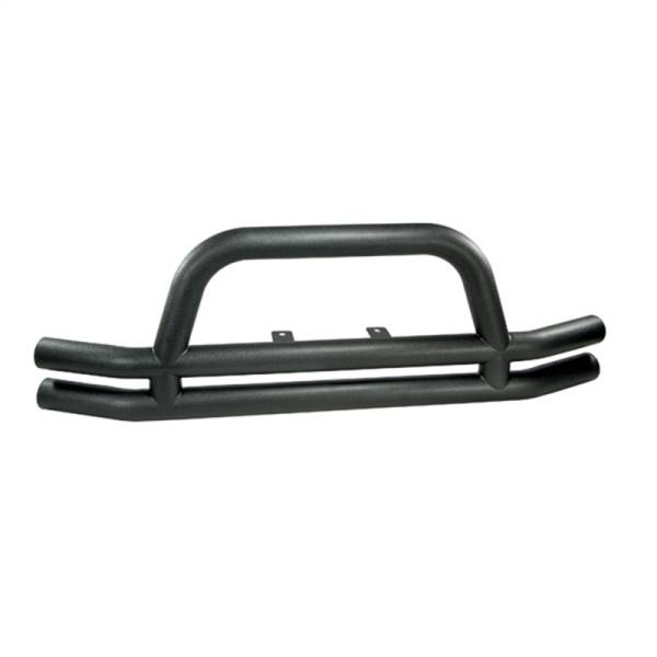 Rugged Ridge - Rugged Ridge Double Tube Bumper, Front, 3 Inch, Black; 76-06 Jeep CJ/Wrangler YJ/TJ 11561.01 - Image 1