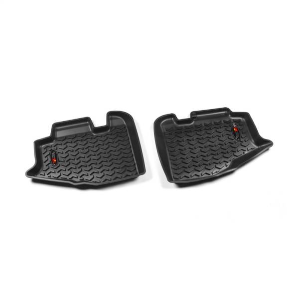 Rugged Ridge - Rugged Ridge All Terrain Floor Liner, Rear Pair, Black; 97-06 Jeep Wrangler TJ/LJ 12950.10 - Image 1