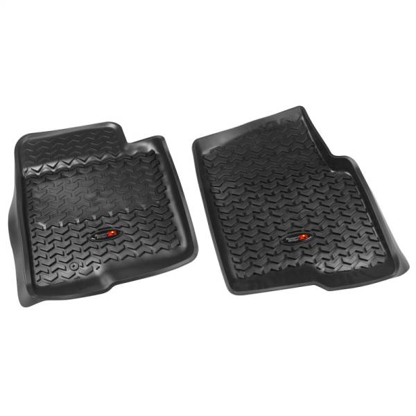 Rugged Ridge - Rugged Ridge All Terrain Floor Liner Kit, Black; 09-14 Ford F-150 Regular Cab 82987.23 - Image 1