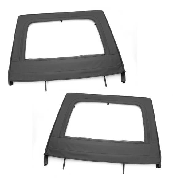 Rugged Ridge - Rugged Ridge Door Kit, Rear, Upper, Black; 07-18 Jeep Wrangler JKU 13712.15 - Image 1