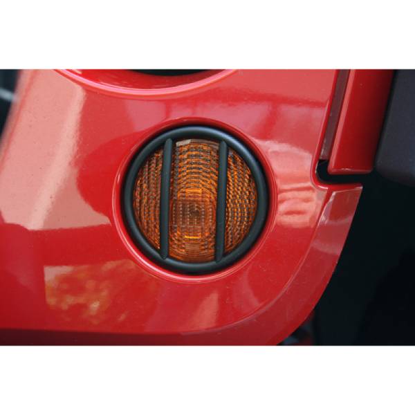 Rugged Ridge - Rugged Ridge Euro Guard Kit, Turn Signal, Black; 07-18 Jeep Wrangler JK/JKU 11231.11 - Image 1