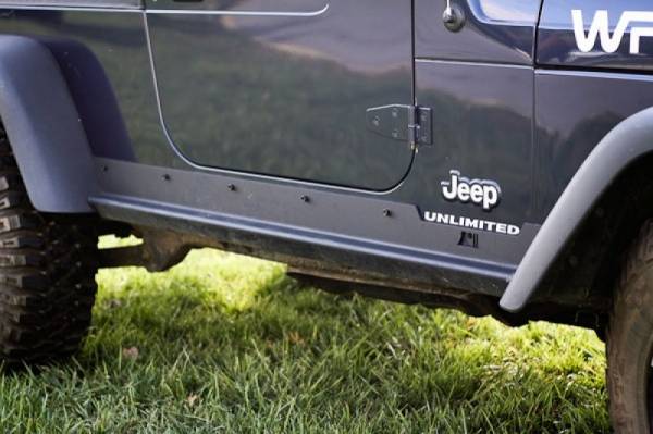 Rugged Ridge - Rugged Ridge Rocker Panel Guard Kit, Heavy Duty; 04-06 Jeep Wrangler Unlimited LJ 11504.16 - Image 1