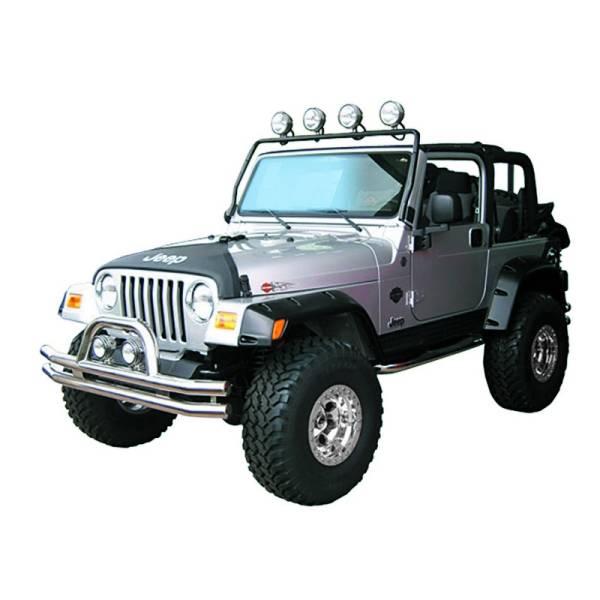 Rugged Ridge - Rugged Ridge Light Bar, Full Frame, Black; 97-06 Jeep Wrangler TJ 11232.01 - Image 1