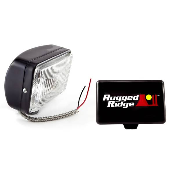 Rugged Ridge - Rugged Ridge Light Kit, Halogen, 5 Inch x 7 Inch, Black, Steel Housing 15207.05 - Image 1