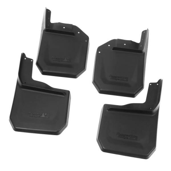 Rugged Ridge - Rugged Ridge Splash Guard Kit, 4 Piece, Black; 07-18 Jeep Wrangler JK 11642.10 - Image 1