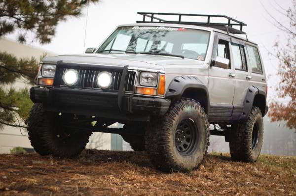 Rugged Ridge - Rugged Ridge All Terrain Fender Flare Kit, 6 Piece; 84-01 Jeep Cherokee XJ, 4 Door 11634.10 - Image 1