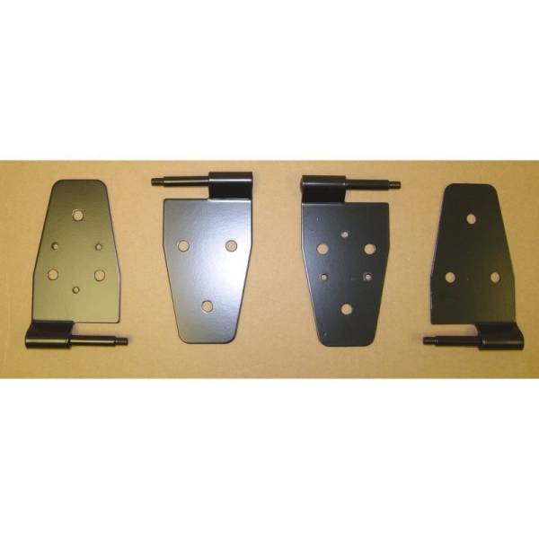 Rugged Ridge - Rugged Ridge Door Hinge Kit, Black; 87-06 Jeep Wrangler TJ 11202.01 - Image 1