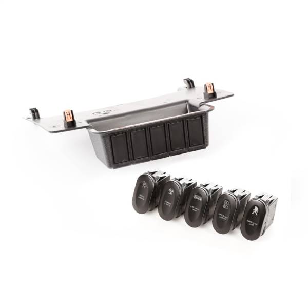 Rugged Ridge - Rugged Ridge Switch Panel Kit; Lower, 5 Etched Switches; 11-18 Jeep Wrangler JK 17235.73 - Image 1