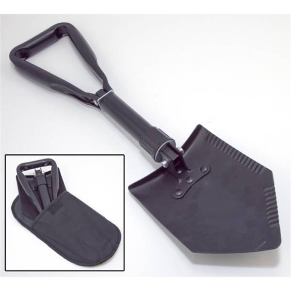 Rugged Ridge - Rugged Ridge Recovery Shovel, Heavy Duty, Tri-Fold, Black, Universal 15104.42 - Image 1