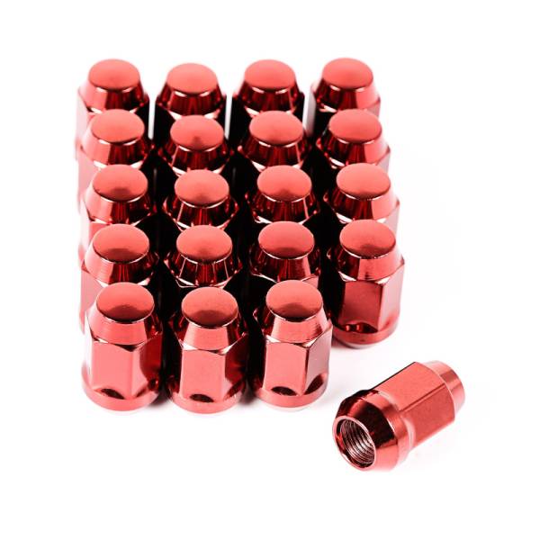 Rugged Ridge - Rugged Ridge Wheel Lug Nut, Set of 20, 1/2-20, Red 16715.24 - Image 1