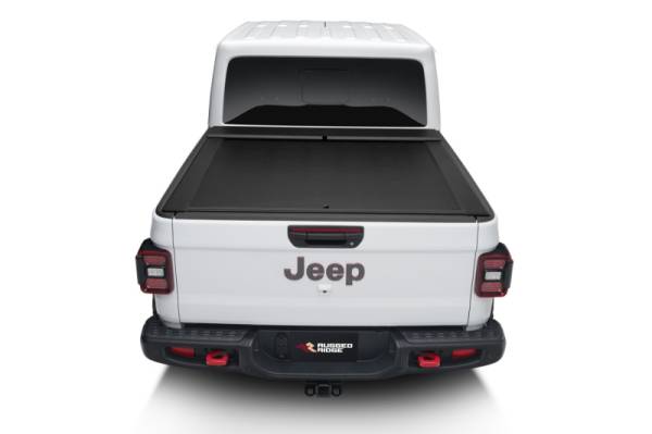 Rugged Ridge - Rugged Ridge Armis Retractable Locking Bed Covr W/Trail Rails; 20-21 Jeep Gladiator JT 13550.31 - Image 1