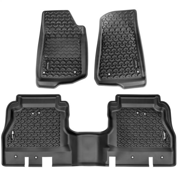 Rugged Ridge - Rugged Ridge Floor Liner Kit, Blk, F/R; 20-21 Gladiator JT 12987.44 - Image 1