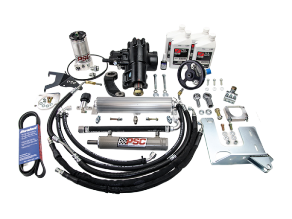 PSC Steering - PSC Steering Cylinder Assist Steering Kit Bolt On OE Axle 1.375 Tie Rod 07-11 Wrangler 3.8L - SK688R38JP1-OE-1.375 - Image 1