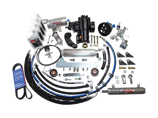 PSC Steering - PSC Steering Cylinder Assist Steering Kit Weld On 8.0 AFM Axle 2.0 Tie Rod 18-Up Wrangler JL 2.0L Non-ETorque - SK689R20JP1-8.0W-2.0 - Image 1