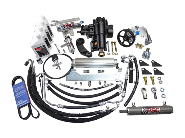 PSC Steering - PSC Steering Cylinder Assist Steering Kit Weld On 8.0 AFM Axle 1.5OS Tie Rod 18-20 Wrangler JL 3.6L Non-ETorque - SK689R36JP2-8.0W-1.5OS - Image 1