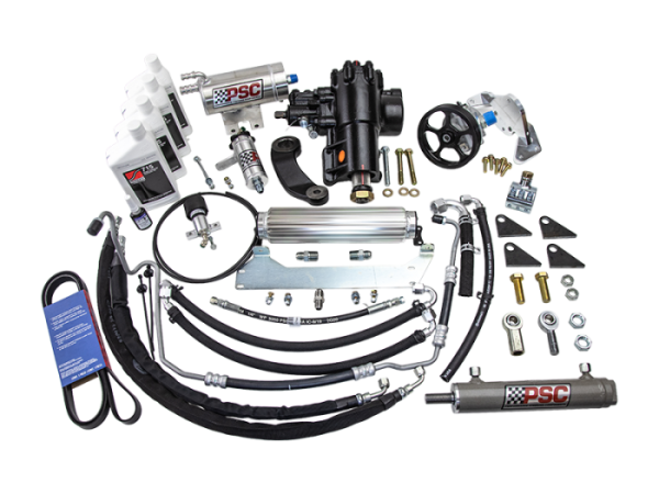 PSC Steering - PSC Steering Cylinder Assist Steering Kit Weld On 8.0 AFM Axle 1.5 Tie Rod 18-20 Wrangler JL 3.6L Non-ETorque - SK689R36JP2-8.0W-1.5 - Image 1