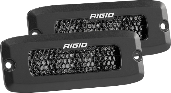 Rigid Industries - Rigid Industries Spot Diffused Midnight Flush Mount Pair SR-Q Pro - 925513BLK - Image 1