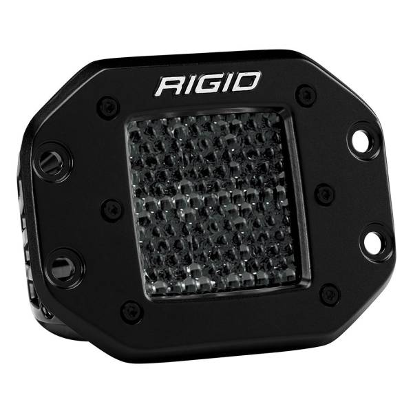 Rigid Industries - Rigid Industries Spot Diffused Midnight Flush Mount Pair D-Series Pro - 212513BLK - Image 1