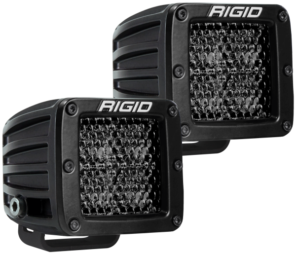 Rigid Industries - Rigid Industries Spot Diffused Midnight Surface Mount Pair D-Series Pro - 202513BLK - Image 1